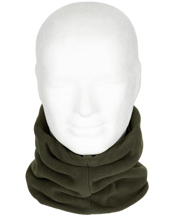 Neck Gaiter, Fleece, OD green, with head covering