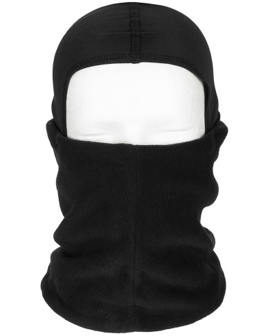 Neck Gaiter, Fleece, black, with head covering
