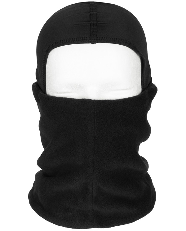 Neck Gaiter, Fleece, black, with head covering
