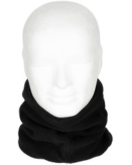 Neck Gaiter, Fleece, black, with head covering