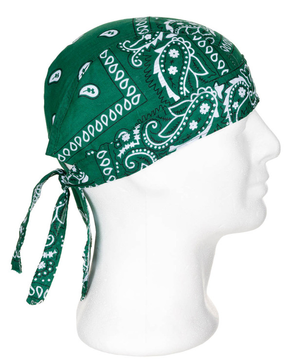 Headwrap, paisley-OD green