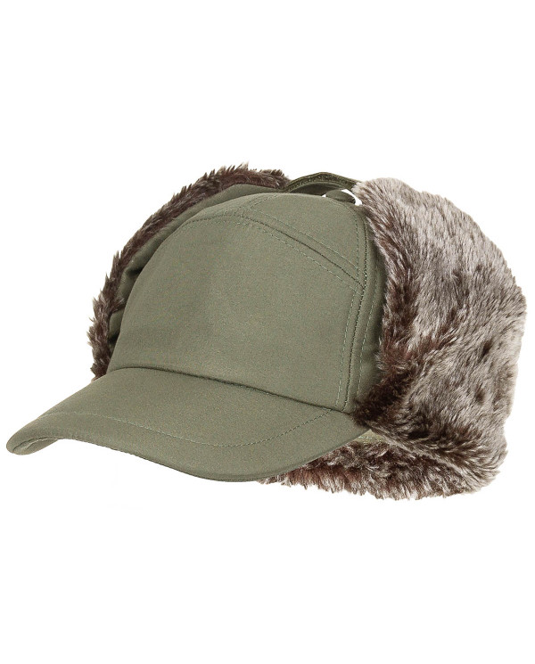 Winter Cap, "Trapper", OD green