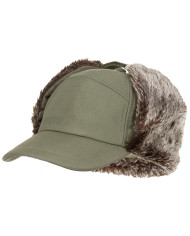 Winter Cap, "Trapper", OD green