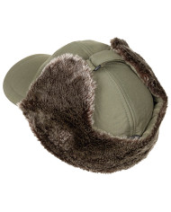 Winter Cap, "Trapper", OD green