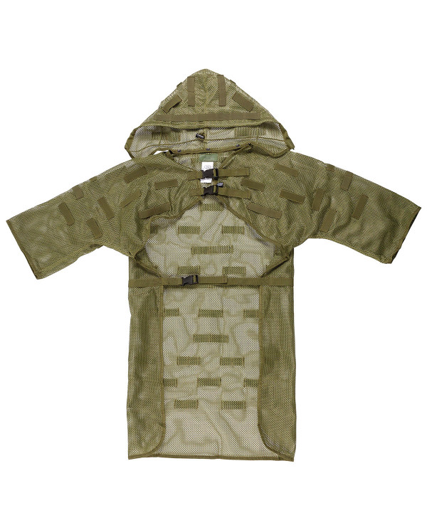 Mesh Coat with loops,  for camouflage, OD green