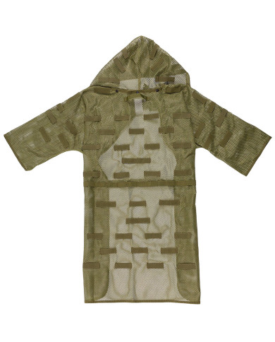 Mesh Coat with loops,  for camouflage, OD green