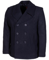 US Pea Coat, blue, with blue buttons