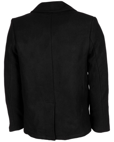 US Pea Coat, black, with black buttons