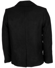 US Pea Coat, black, with black buttons