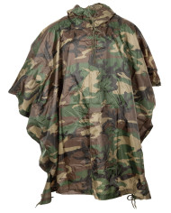 Poncho, Rip Stop, woodland, ca. 144 x 223 cm