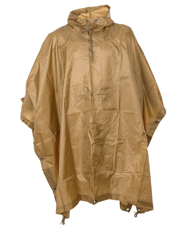 Poncho, Rip Stop, coyote tan, ca. 144 x 223 cm