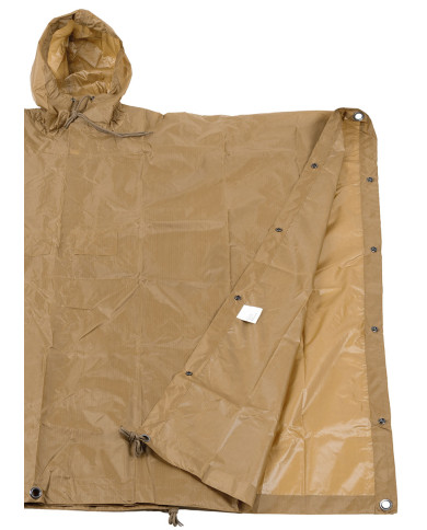 Poncho, Rip Stop, coyote tan, ca. 144 x 223 cm