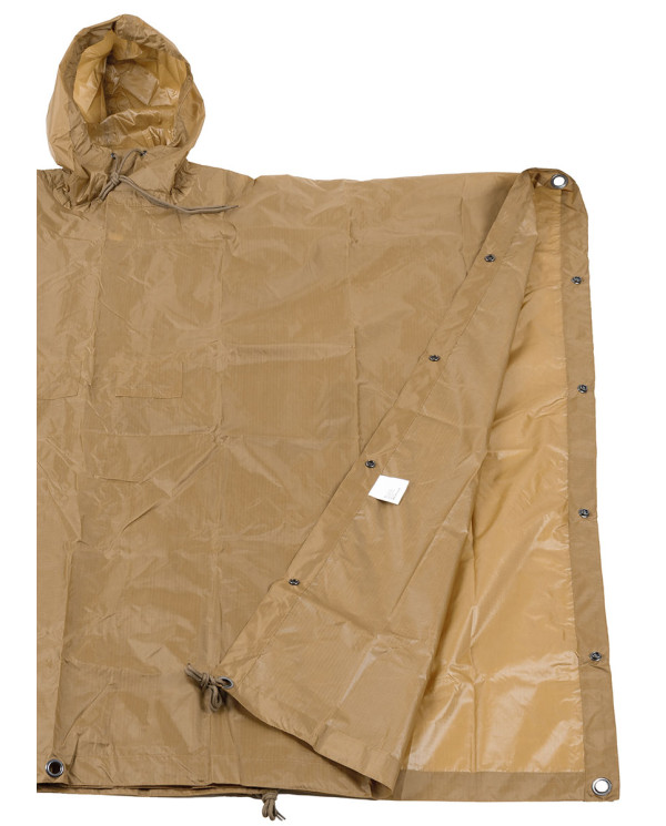 Poncho, Rip Stop, coyote tan, ca. 144 x 223 cm