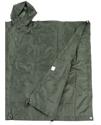 Poncho, Rip Stop, OD green, ca. 144 x 223 cm