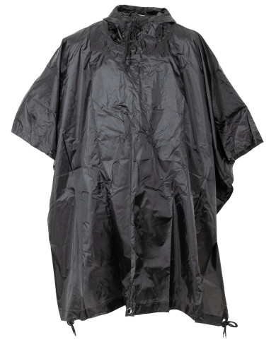 Poncho, Rip Stop, black, ca. 144 x 223 cm