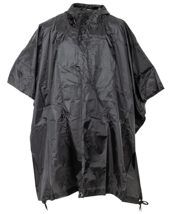 Poncho, Rip Stop, black, ca. 144 x 223 cm
