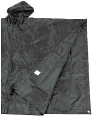 Poncho, Rip Stop, black, ca. 144 x 223 cm