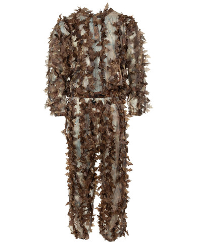 Camo Suit, "Leaves", 3-part, hunter-brown