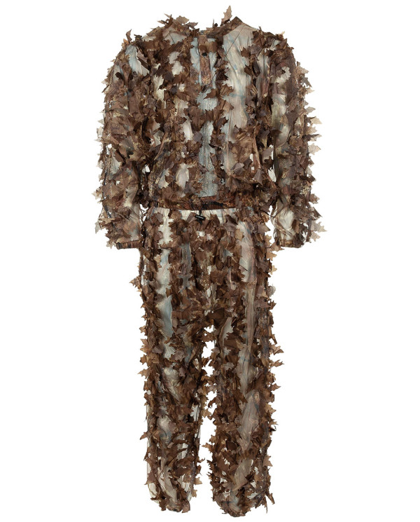 Camo Suit, "Leaves", 3-part, hunter-brown