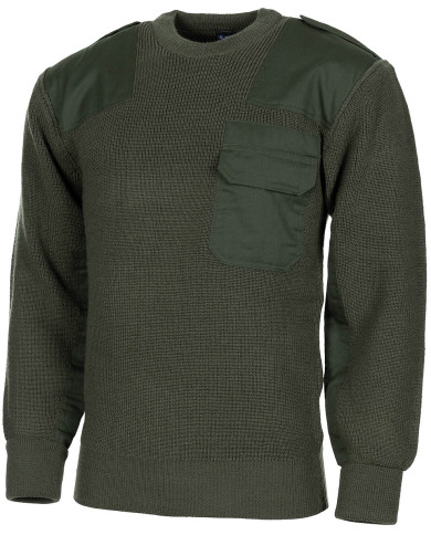 BW Pullover, with chest pocket, OD green