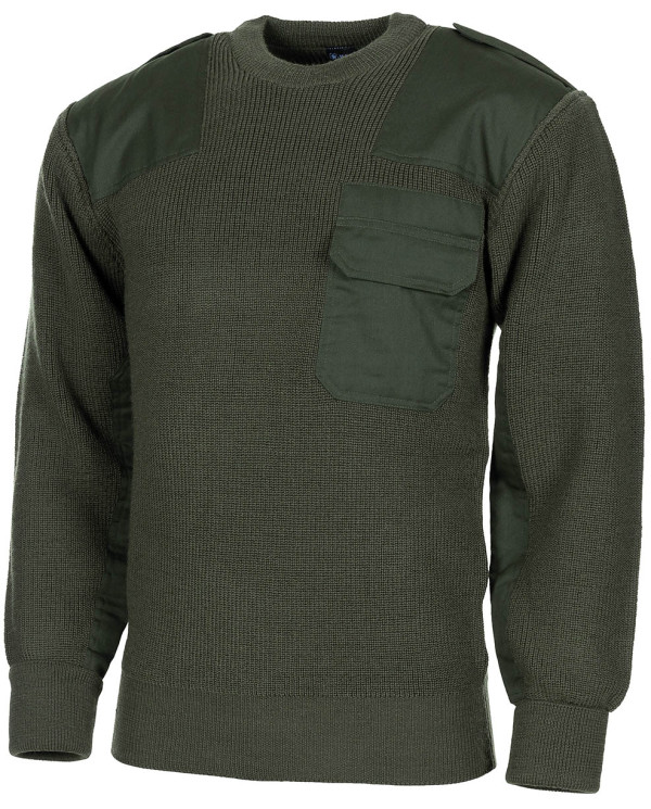 BW Pullover, with chest pocket, OD green