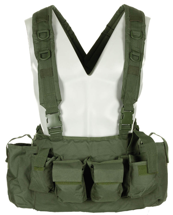 Chest Rig, 9 pockets, OD green