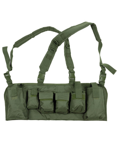 Chest Rig, 9 pockets, OD green