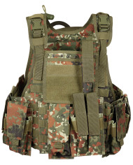 Vest, "Ranger", several pouches, flecktarn