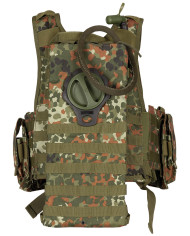 Vest, "Ranger", several pouches, flecktarn