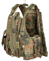 Vest, "Ranger", several pouches, flecktarn