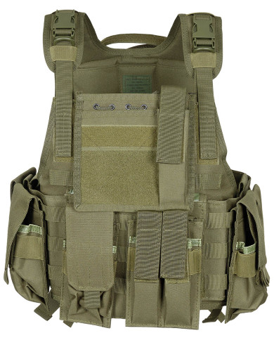 Vest, "Ranger", several pouches, OD green
