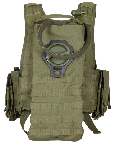 Vest, "Ranger", several pouches, OD green