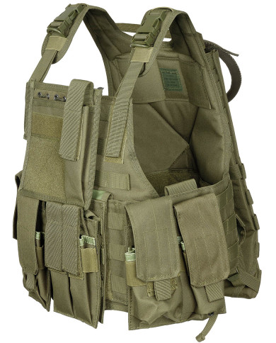 Vest, "Ranger", several pouches, OD green