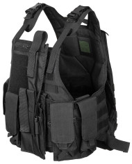Vest, "Ranger", several pouches, black