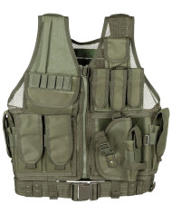 Vest, "USMC", with belt,  OD green