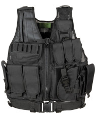 Vest, "USMC", with belt, black