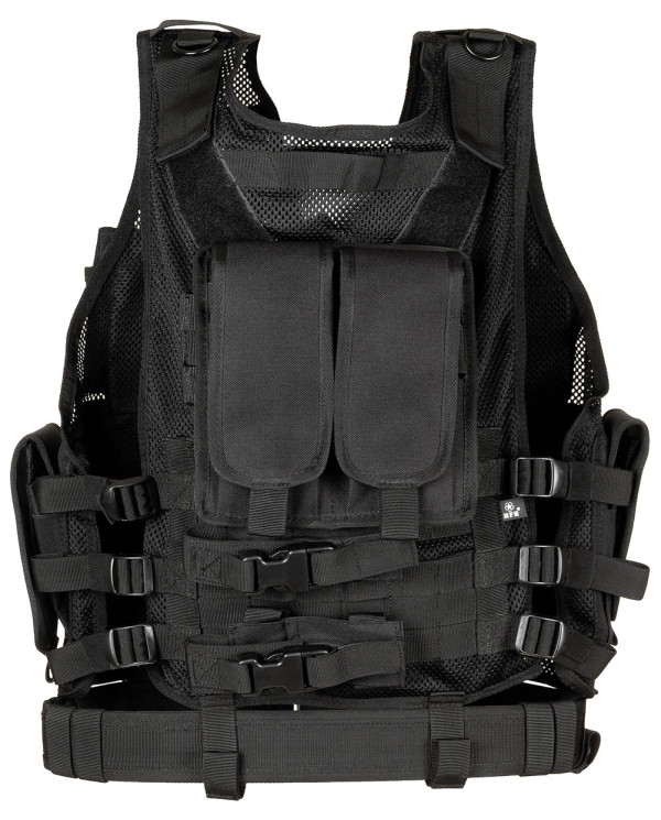 Vest, "USMC", with belt, black