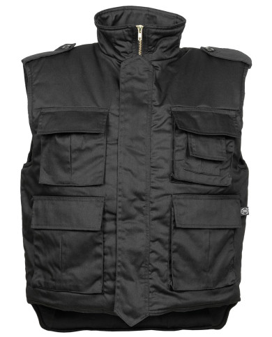 US Quilted Vest, "Ranger",  black