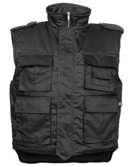 US Quilted Vest, "Ranger",  black