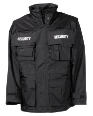 Jacket, "Security", black, waterproof, antistatic