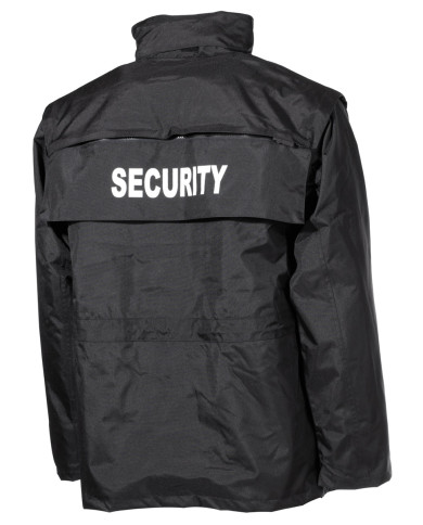 Jacket, "Security", black, waterproof, antistatic