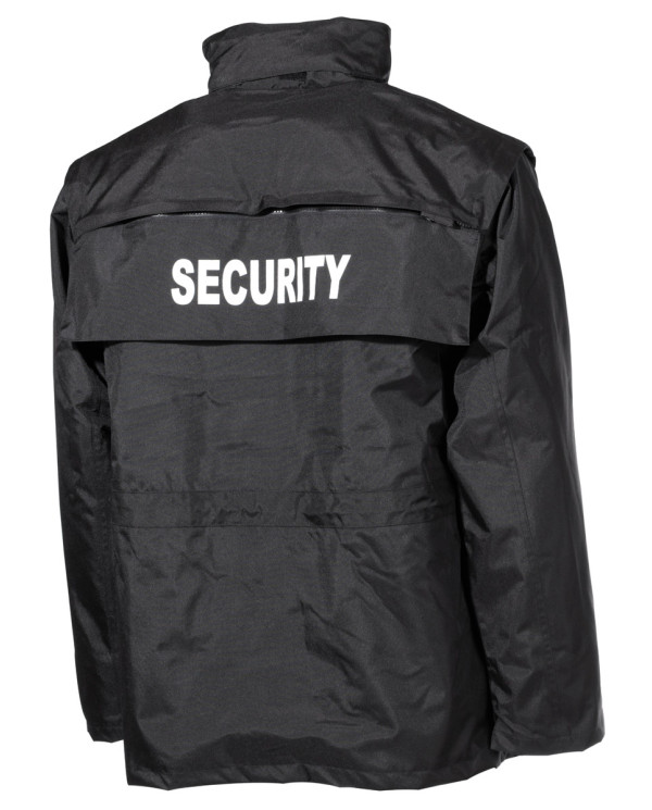 Jacket, "Security", black, waterproof, antistatic