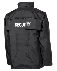 Jacket, "Security", black, waterproof, antistatic
