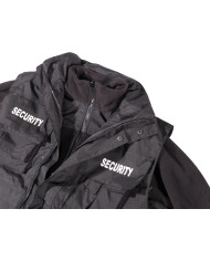 Jacket, "Security", black, waterproof, antistatic