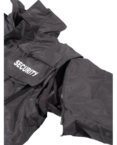 Jacket, "Security", black, waterproof, antistatic