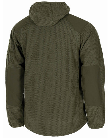 Fleece Jacket, "ViperGrid", OD green