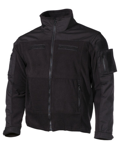 Fleece Jacket, "Combat", black