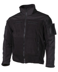 Fleece Jacket, "Combat", black