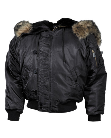 US Polar Jacket, N2B, black, thick lining