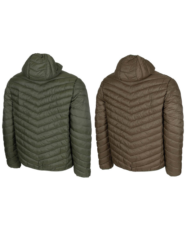 Thermal Jacket, reversible,  quilted, OD green/brown